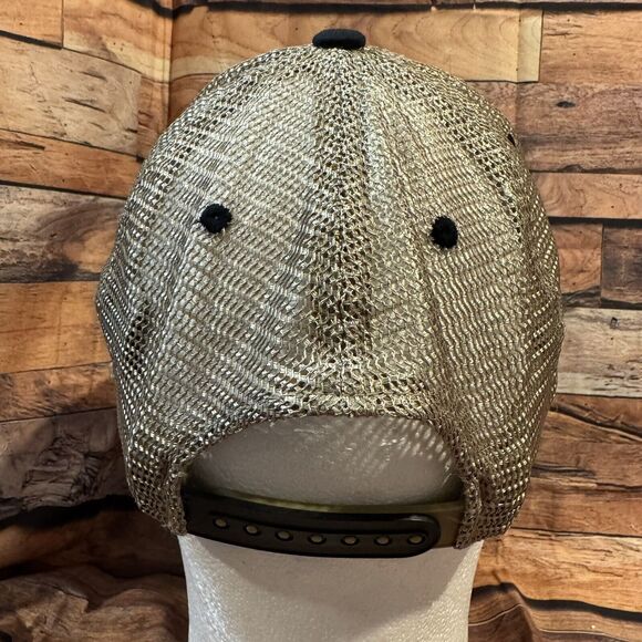 Texas Tech Red Raiders Black Hat Zephyr Tan Mesh Adjustable SnapBack Cap - Picture 4 of 8